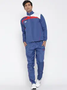 Shiv Naresh Blue Solid Tracksuit with Detachable Hood