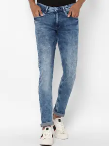 Allen Solly Men Blue Skinny Fit Light Fade Mid-Rise Jeans