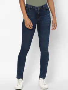 Allen Solly Woman Women Navy Blue Slim Fit Jeans