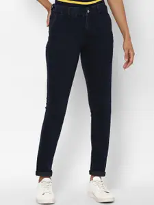 Allen Solly Woman Women Navy Blue Slim Fit Mid-Rise Jeans
