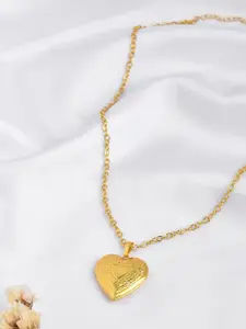 JOKER & WITCH Gold- Plated Heart Necklace