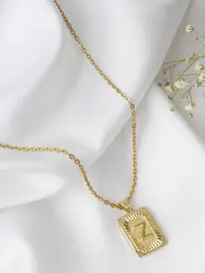 JOKER & WITCH Gold-Toned Daze Alphabet Z Necklace