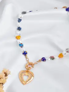 JOKER & WITCH Women Multicoloured Heart Bead Necklace