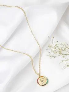 JOKER & WITCH Gold-Toned Alphabet F Necklace