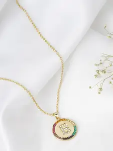 JOKER & WITCH Gold-Toned & Pink Necklace