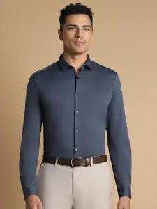 Allen Solly Men Navy Blue Slim Fit Casual Shirt