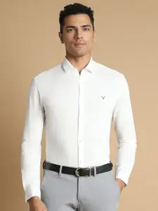 Allen Solly Men White Slim Fit Casual Shirt
