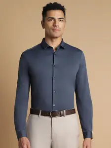 Allen Solly Men Navy Blue Slim Fit Casual Shirt