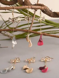 BuckleUp Multicoloured Contemporary Drop Earrings