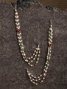 PANASH Gold-Toned Classic Ear Cuff Earrings