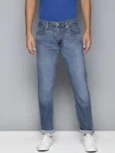Levis Men Blue Slim Fit Mid-Rise Light Fade Stretchable Jeans