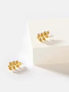 SHAYA Gold-Toned Contemporary Ear Cuff Earrings