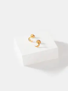 SHAYA Gold-Plated 925 Silver Contemporary Studs Earrings