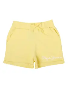 Pepe Jeans Girls Yellow Shorts