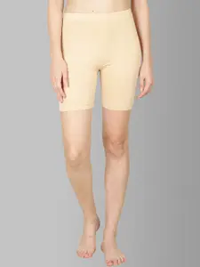 Feather Soft Elite Women Nude-Coloured Skinny Fit High-Rise Cycling Shorts