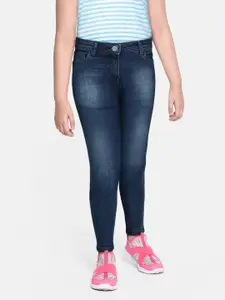 Allen Solly Junior Girls Blue Regular Fit Clean Look Stretchable Jeans