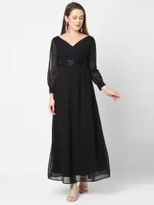 MISH Black Embellished Maxi Dress