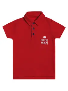 DYCA Boys Red Polo Collar T-shirt