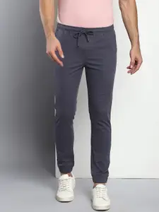 Dennis Lingo Men Grey Straight Fit Cotton Joggers