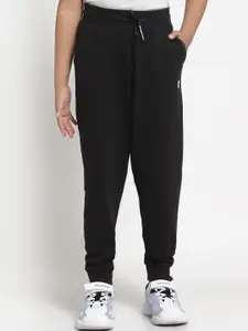 Red Tape Boys Black Solid Joggers