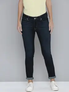 Levis Women Navy Blue Skinny Fit Stretchable Jeans