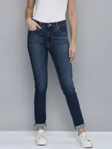 Levis Women Dark Indigo Skinny Fit Light Fade Stretchable Casual Jeans