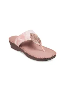WALKWAY by Metro Pink Embellished Wedge Sandals
