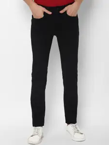 Louis Philippe Jeans Men Black Slim Fit Cotton Jeans