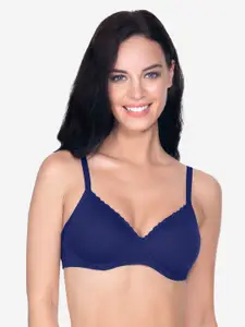 Amante Solid Padded Wirefree Cotton Casual T-Shirt Bra - BRA10202