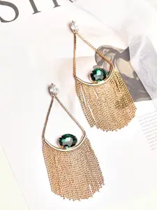 TOKYO TALKIES X rubans FASHION ACCESSORIES Gold-Toned Contemporary Drop Earrings