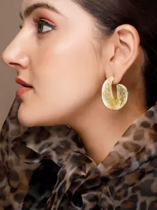 TOKYO TALKIES X rubans FASHION ACCESSORIES Gold-Plated Hoop Earrings