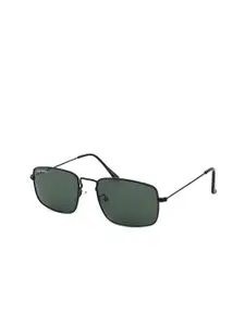 Micelo Martin Men Green Lens & Black Square Sunglasses with UV Protected Lens MM1006 C2