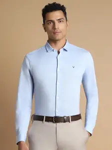 Allen Solly Men Blue Slim Fit Semiformal Shirt