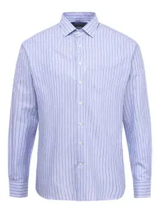 ETRO Men Blue Striped Cotton Casual Shirt