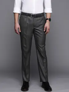 Raymond Men Self-Design Slim Fit Formal Trousers