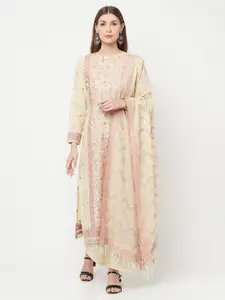 Safaa Yellow Unstitched Dress Material