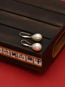 AMI Rose Gold Contemporary Drop Earrings