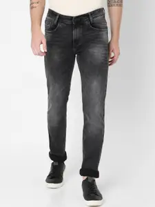 Mufti Men Black Heavy Fade Stretchable Jeans