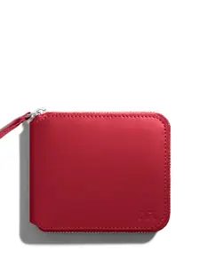 DailyObjects Women Red PU Zip Around Wallet