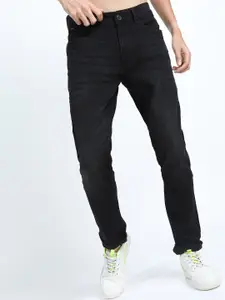 HIGHLANDER Men Black Slim Fit Low Distress Stretchable Jeans