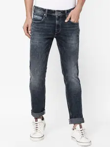 Pepe Jeans Men Low-Rise Heavy Fade Stretchable Jeans