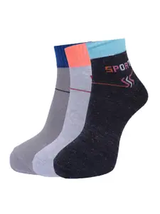 Dollar Socks Men Pack of 3  Assorted Ankle Length Socks