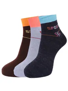 Dollar Socks Men Pack of 3 Assorted Ankle Length Socks
