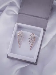 Brandsoon Rose Gold-Plated Studs Earrings