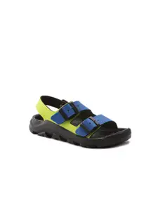 Birkenstock Boys Blue & Green Mogami Narrow Width Ankle Strap Sandal