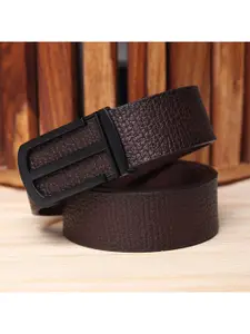 Kastner Men Brown Textured Reversible Belt