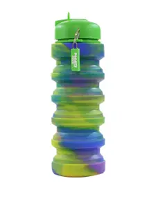 Smily Kiddos Kids Lemon Green Colourblocked Silicone Expandable Bottle