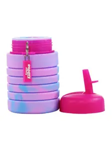 Smily Kiddos Kids Pink & Purple Printed Expandable Sipper Water Bottle