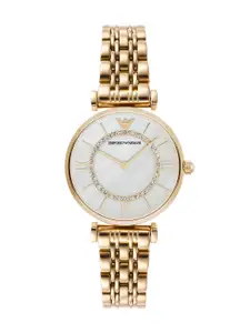 Emporio Armani Women Mother-of-Pearl Dial Watch AR1907I