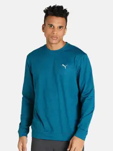 Puma Men Blue Solid CLOUDSPUN Golf Sweatshirts
